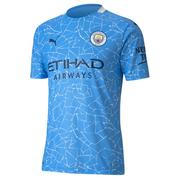 Camiseta Manchester City Primera equipo 2020-21 Azul